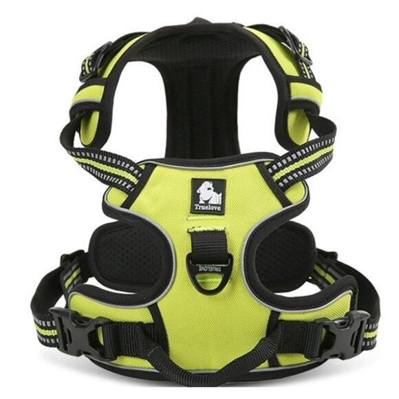 TRUE LOVE Adjustable No Pull Harness, Reflective, Neon Yellow, Small - Picture 13 of 16